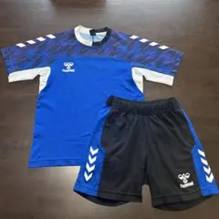 hummel サッカーウェア 150cm 上下セット ブルー
