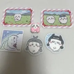 ちいかわ モモンガ シール ステッカー リボン バスボム ハチワレ