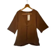 【新品】BEAMS LIGHTS 春 七分袖カーディガン ブラウンのサムネイル