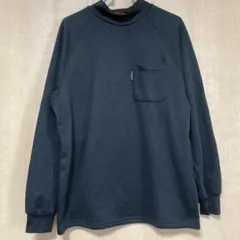 黒 ハイネックTシャツ 胸ポケット付きMサイズ