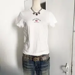 POLOJEANS ポロジーンズ ミニT ちびT ロゴプリント 白 フェードのサムネイル