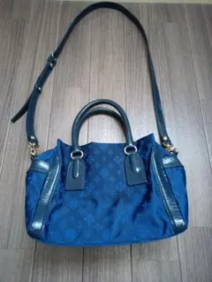 ラシット　2wayネイビー ナイロン ショルダーバッグ