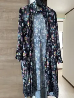 スカラー　気球　シャツワンピース