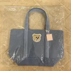 新品　フェイラー オールドテディ ワッペントートバッグ ライトブルー 水色 小