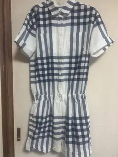 【美品】 PEARLY GATES チェック柄 レディース オールインワン