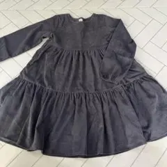 Bee 長袖ワンピース グレー 140cm