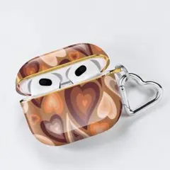 【新品】AirPods 3 専用 ケース ハート チョコカラー お洒落 落下防止