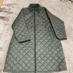 LAVENHAM チャントリー　ロングコートMサイズ オリーブグリーン