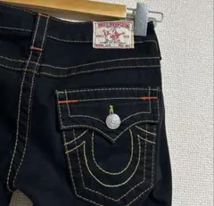 y2k TRUE RELIGION レインボーステッチ　スキニーデニムのサムネイル