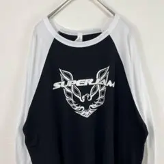 00s USA古着 super jam ラグラン ロンT 7部袖