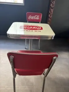 コカコーラ⭐️テーブルセット5点セット　テーブル　チェア×4  引取り限定！ コカ・コーラ テーブル・チェア5点セット 買取しました！ | 愛知