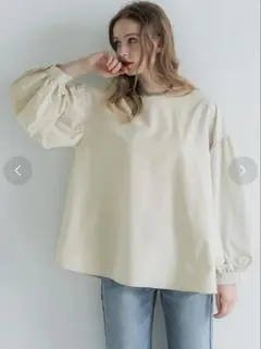 新品未使用コカ coca バックリボンAラインパリフワブラウス M