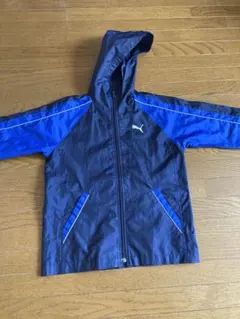 PUMA ウィンドブレーカー 130 ネイビー/ブルー