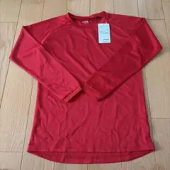★新品未使用タグ付き★野球　子供　長袖丸首　ベーシックアンダーシャツ　140 赤のサムネイル
