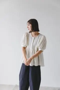mite mamagirl コラボ front button jacquard