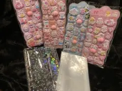 おしりぷにぷにシール　可愛い動物キャラクター4枚＋A6サイズシール帳セット