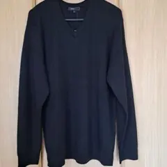 CLOSSI Biz ブラック Vネックセーター 3Lのサムネイル