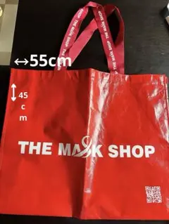 大★韓国限定　the mask shop ショッパー　ビニール　赤　コスメバッグのサムネイル