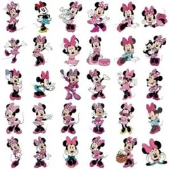 ☆ミニーマウス　 ステッカー　ディズニー　50枚　★スマホ、PC、iphone