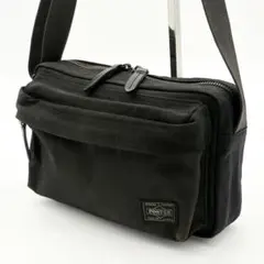 PORTER ショルダーバッグ キャンバス 黒 ブラック 黒タグ