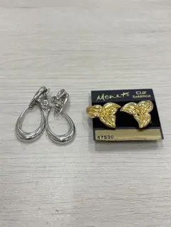 Monet イヤリング 2点セット ゴールド シルバーのサムネイル