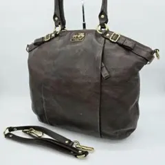 COACH マディソン トートバッグ ブラウン 2way Y2K