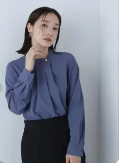 Natural Beauty Basic アシメフロントタックブラウス ブラウス