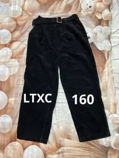 コーデュロイ　パンツ　黒　ラブトキ　160㎝