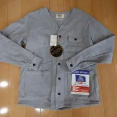 セール【新品】ALCARZA　フランネル ノーカラー　ジャケット　М　羽衣シャツ