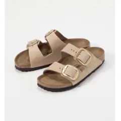 ベージュ 2本ストラップ サンダル