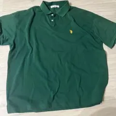 U.S. POLO ASSN. ダークグリーン ポロシャツ Lサイズ