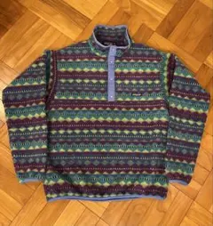 w*d様 極美品 90's パタゴニア スナップT sizeXL　ダイヤ柄