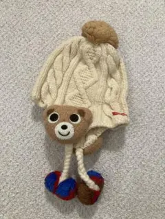 ミキハウス♡︎ニット帽♡︎くま　S 48-52