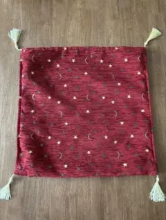 KIRAN TEXTILE 星と月模様 クッションカバー