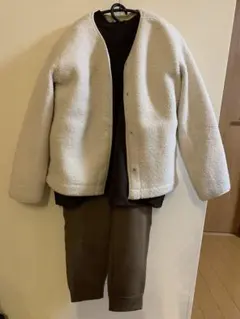 ブラウンスウェットパンツセット