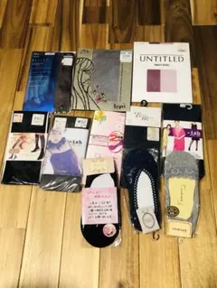 ストッキング M-Lサイズ 複数点セット　黒　パープル