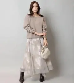 美品 アプワイザーリッシェ リボンフロッキースカート Arpege story