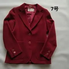 昭和レトロ テーラードジャケット 7号 ワインレッド