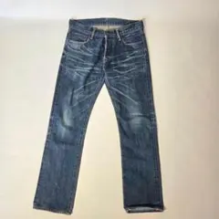 【美品】KURO　グラファイト　デニムパンツ　29インチ　膝裏ハチノスありのサムネイル
