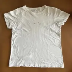 agnes b. 半袖 Tシャツ ホワイト ロゴ ハートのサムネイル