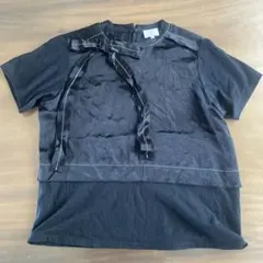 ジョナサン 様専用　LANVIN en bleu ブラックTシャツ 38