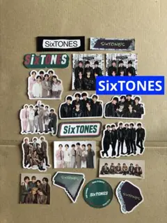 (レア)(2021〜2023年フレークシール) SixTONESステッカーセット