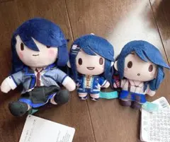 プロセカ　星乃一歌　ふわぷちマスコット、ふわぷちぬいぐるみ3点
