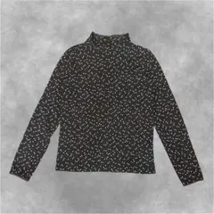 Airy シアーハイネックトップス トランプ柄 長袖 透け感 - メルカリ