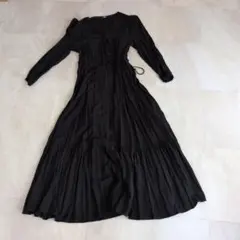 UNIQLO ロングワンピース ブラック 長袖