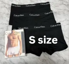 CALVIN KLEIN カルバンクライン★ボクサーパンツ 黒Sサイズ3枚セット