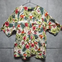 VIRGO ヴァルゴ ボタニカル柄シャツ トロピカル柄 コットンリネンのサムネイル