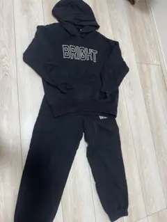 GU フード付きスウェットセット ブラック140cm