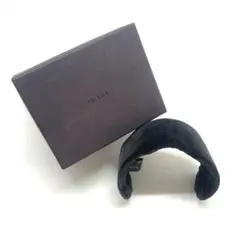 Y605-52　PRADA プラダ カチューシャ ベロア ブラックのサムネイル