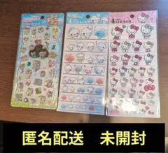 4サイズステッカー　キティ サンリオ あわわちゃん ラブ友　ジュエルプチドロップ